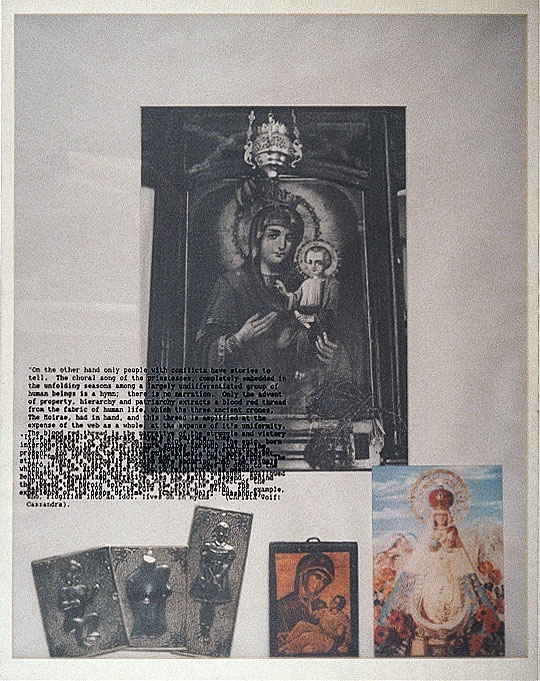 Installation 1 and 2 from (re)Current Allegories 1990