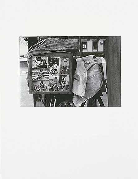 B/W photograph from (re)Current Allegories 1990