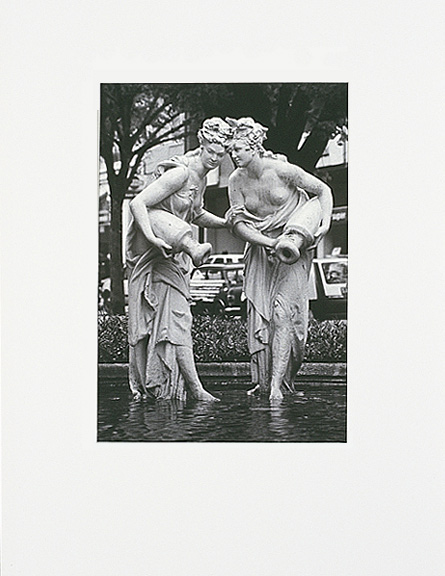 B/W photograph from (re)Current Allegories 1990
