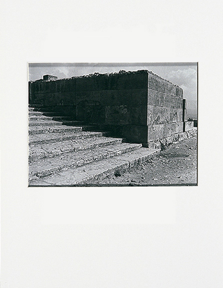 B/W photograph from (re)Current Allegories 1990