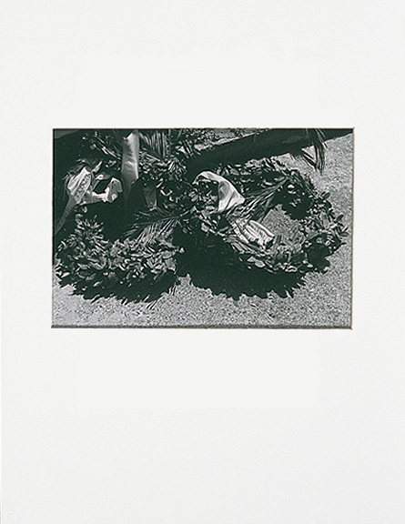 B/W photograph from (re)Current Allegories 1990